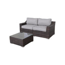 Outdoor Wicker Conversation Set With Cushions, All Weather by HouseOfZazla