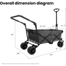 Utility Park Garden Cart Tool Customized Color Folding Camping Trolley Outdoor Picnic Beach Wagon