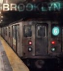 Brooklyn Art Wallpaper. Subway 6 Train Peel and Stick Wall Mural