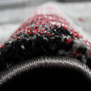 Designer Rug Canvas Artful Design - Mottled Grey Red Cream