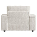 Oversized Chaise Lounge Indoor Rabbit Fur Sofa Bed With Storage Ottoman And Armrests Cup Holders With Deep Seat by HouseOfZazla