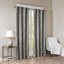 Knitted Jacquard Damask Total Blackout Grommet Curtain Panel by HouseOfZazla