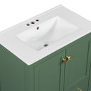 Bathroom Vanity With Single Sink, Combo Cabinet Undermount Sink, Bathroom Storage Cabinet With 2 Doors And A Drawer, Soft Closing, Multifunctional Storage, Solid Wood Frame by HouseOfZazla