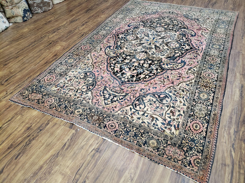 Antique Persian Farahan Rug, 4'1" x 6' 5"