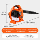Leaf Blower, 26CC 2-Cycle Handheld with Vacuum and Collection Bag by HouseOfZazla
