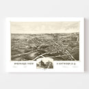 Vintage Map of Antwerp, New York 1888