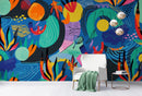 Colorful Boho Modern Wall Art Wallpaper Modern Home Decor Geometric Wallpaper