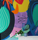 Colorful Boho Modern Wall Art Wallpaper Modern Home Decor Geometric Wallpaper
