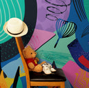 Colorful Boho Modern Wall Art Wallpaper Modern Home Decor Geometric Wallpaper