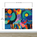 Colorful Boho Modern Wall Art Wallpaper Modern Home Decor Geometric Wallpaper