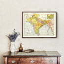 Vintage Map of India 1943