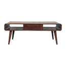 Avora - 2 Drawer Coffee Table - Brown by Unique Piece Furniture