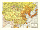 Vintage Map of China 1943