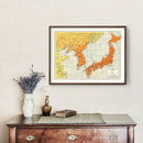 Vintage Map of Japan 1943