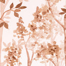 Sepia Tone Nursery Woodland Forest Wallpaper. Watercolor Birch Tree Forest Wall Mural.