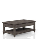 Lift Top Cocktail Table With Casters - Gray by HouseOfZazla