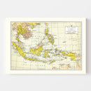 Vintage Map of East Indies 1943