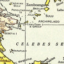 Vintage Map of East Indies 1943