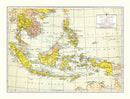 Vintage Map of East Indies 1943