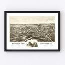 Vintage Map of Antwerp, New York 1888