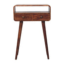 Solid Wood Curved Console Table by HouseOfZazla