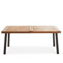 Outdoor Dining Set – Premium Acacia Wood Table & Wicker Chairs