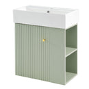 Modern Floating Bathroom Vanity With Ceramic Basin Perfect For Small Bathrooms by HouseOfZazla
