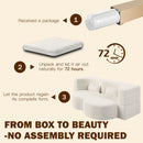 Floor Sofa With 2 Pillows, Convertible Twin Size Mattress For Living Room