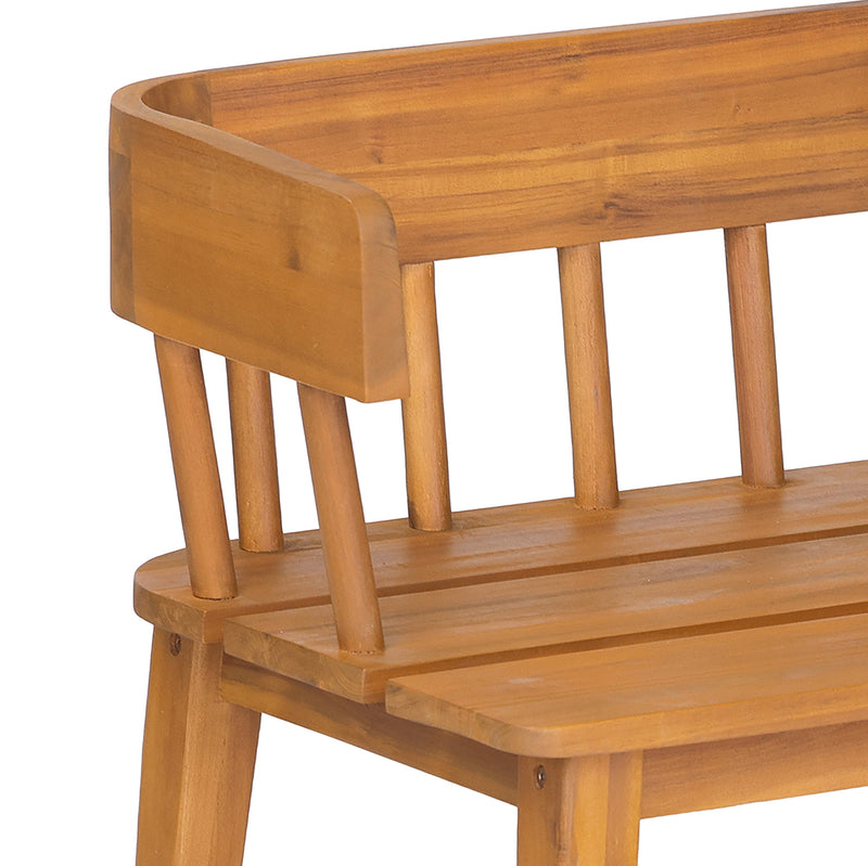 Bramley Outdoor Acacia Wood Bench, photo 10 of 10