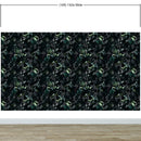 Tropical Leaves In a Dark Jungle Background Wallpaper