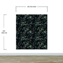 Tropical Leaves In a Dark Jungle Background Wallpaper