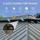 12' x 18' Hardtop Metal Gazebo with Double Roof Canopy by HouseOfZazla