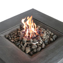 Fiber Reinforced Propane / Natural Gas Fire Pit Table - Charcoal by HouseOfZazla