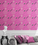 80's Wallpaper Neon Pink. 90’s Vintage Pink Memphis Wallpaper. I Love 80s.