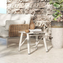 Atlas 19.5" Square Outdoor Patio Side Table Light