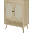 2 Door Shoe Rack, Freestanding Modern Shoe Storage Cabinet, for Entryway