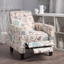Adjustable Push Back Recliner With Extendable Footrest by Unique Piece Furniture