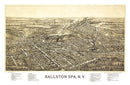 Vintage Map of Ballston Spa, New York 1890