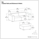 Rex - Handcrafted Sectional Sofa And Ottoman by Unique Piece Furniture