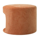 Orange Pet Friendly Ottoman with Removable Pet Cushion and Hidden Pet Nook by HouseOfZazla