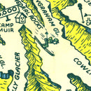 Vintage Map of Mount Rainier 1940