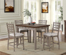 Counter Height 2 Tone 4 Drawer Dining Table - Gray by HouseOfZazla