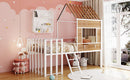 Loft Bed With Roof, Window, Guardrail, Ladder by Unique Piece Furniture