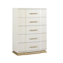 Lexington - 5 Drawer Chest - Beige by HouseOfZazla