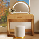 39" Makeup Vanity Table with Mirror Touch Screen Lighted Mirror