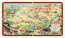 Vintage Map of Glacier National Park 1925