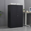 Metal Storage Cabinet With Locking Doors And Adjustable Shelf, Folding Filing Storage Cabinet, Folding Storage Locker Cabinet For Home Office, School, Garage by Unique Piece Furniture