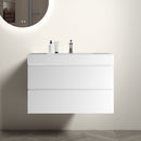 Alice - Bathroom Vanity With Large Storage, Sink Wall Mounted Floating Bathroom Vanity For Modern Bathroom, One-Piece Sink Basin Without Drain And Faucet by HouseOfZazla