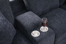 Lily - Sectional Sofa With Ottoman - Black by HouseOfZazla