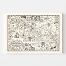 Vintage Map of Stony Man in Shenandoah National Park 1935